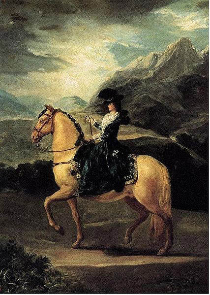 Equestrian portrait of Maria Teresa de Vallabriga